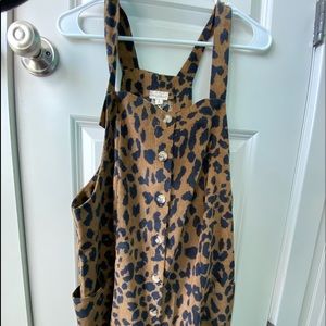 Cheetah Overall Dress